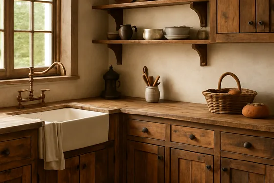 Rustic Reclaimed Wood Cabinets for Authentic Warmth illustration