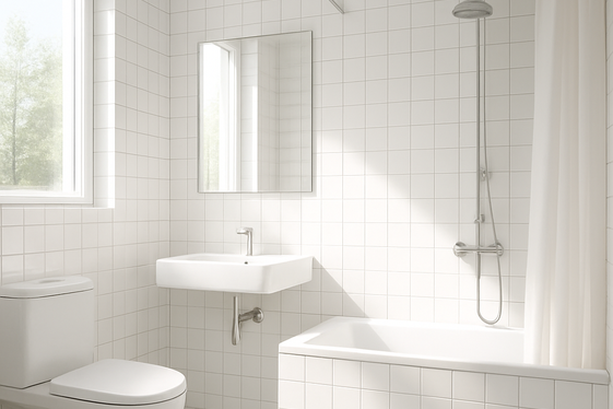 Glossy White Tiles for a Bright, Clean Feel illustration