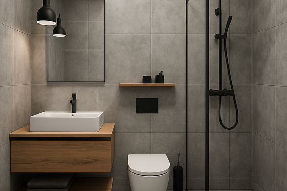 Concrete-Style Tiles for Industrial Style illustration