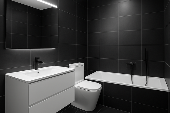 Matte Black Tiles for Bold Elegance illustration
