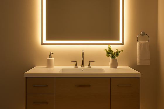 Vanities with Integrated Lighting for Extra Glow illustration
