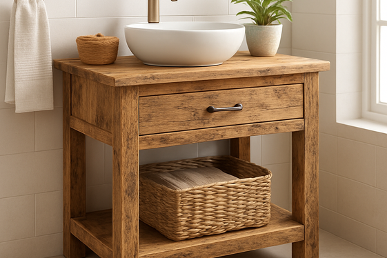 Eco-Friendly Vanities Made from Sustainable Materials illustration
