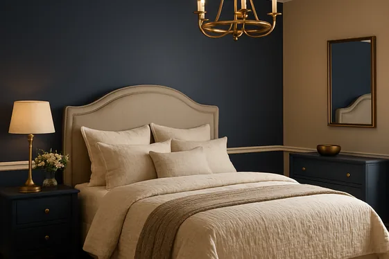 Navy Blue and Soft Beige for Timeless Elegance illustration