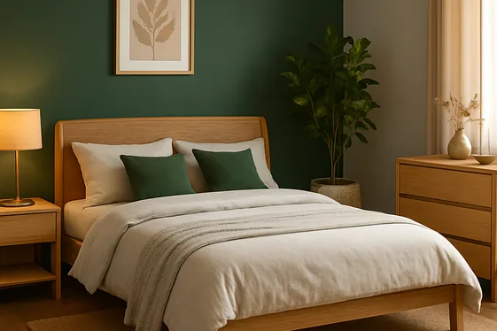 Emerald Green and Light Gray: Nature’s Serenity Indoors illustration