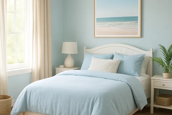 Light Blue and Sandy Beige: Beach-Inspired Calm illustration