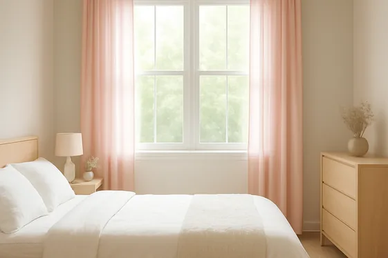 Pastel Colored Curtains for Gentle Calm illustration