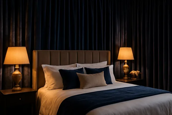 Elegant Velvet Drapes for Luxe Bedroom Vibes illustration
