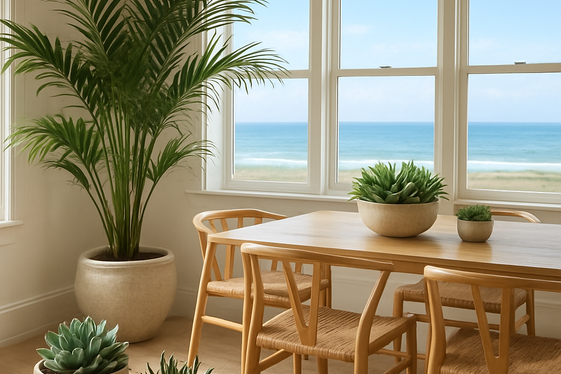 Include Indoor Plants That Mimic Coastal Flora illustration