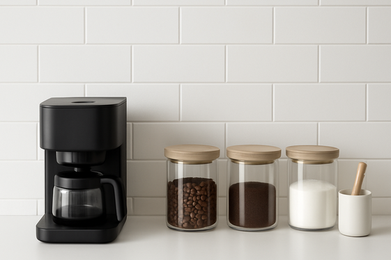 Minimalist Coffee Stations with Clutter-Free Surfaces illustration