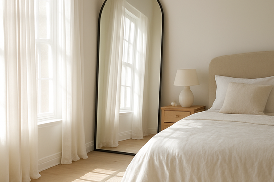 Use Mirrors to Open Up the Room illustration