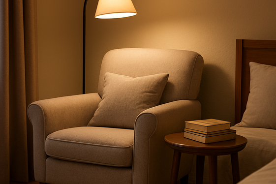 Create a Cozy Reading Nook in Your Bedroom illustration