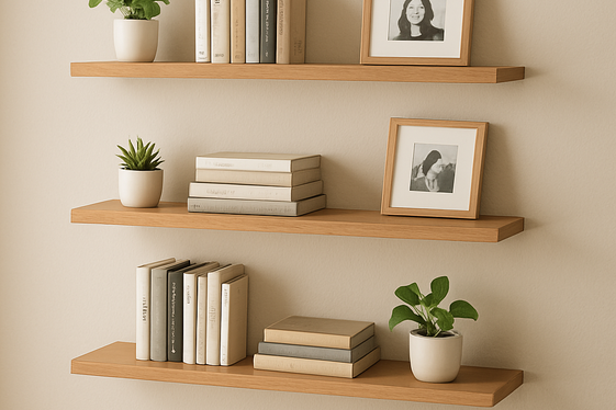 Use Floating Shelves for Stylish Storage illustration
