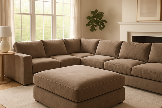 Comfort-Driven Furniture with Oversized Sofas illustration
