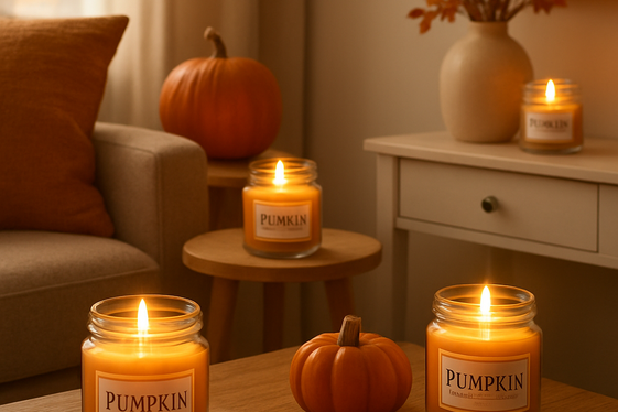 Pumpkin Scented Candles for Mood and Smell illustration