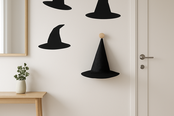 Witch Hat Wall Art and Decals illustration