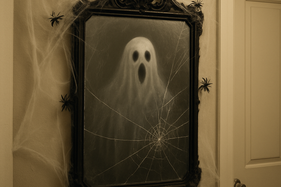 Haunted Mirror Effects with Stickers illustration