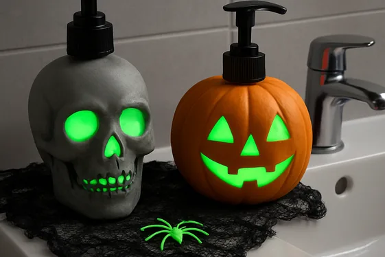 Frighteningly Fun Soap Dispensers illustration