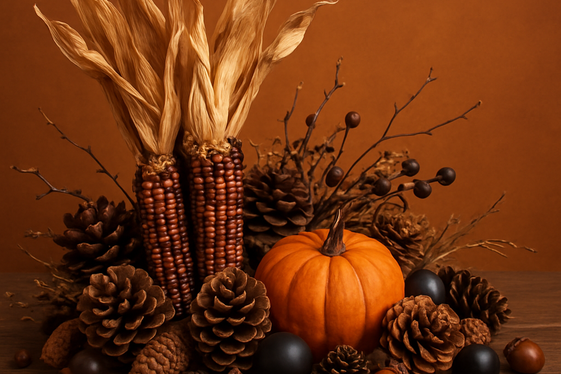 Harvest-Inspired Natural Elements illustration