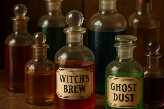 Vintage Apothecary Jars illustration