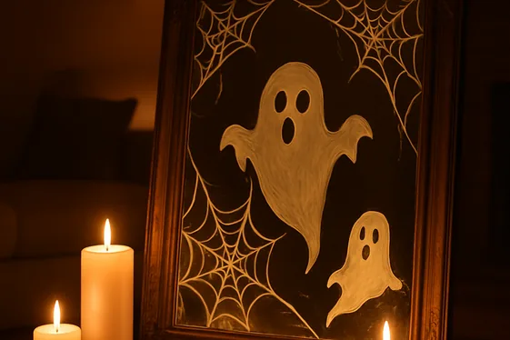 DIY Haunted Mirror Decorations illustration