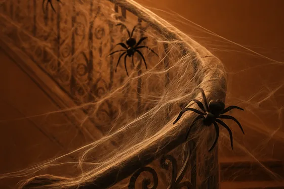 Spider Web Handrails Mystery illustration