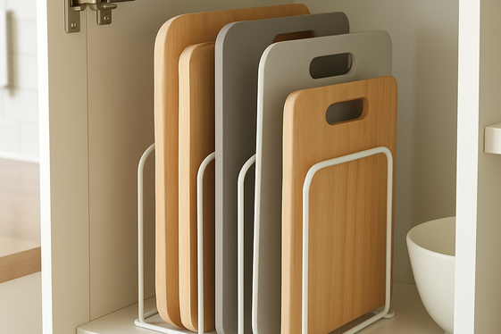 Store Cutting Boards Vertically illustration
