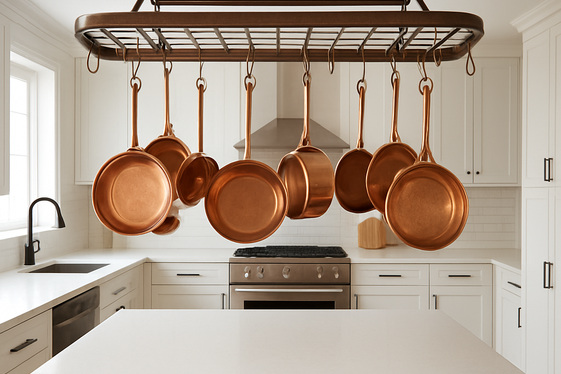 Hang Pots and Pans Overhead illustration