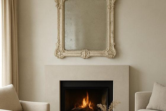 Antique Mirrors Blended with Contemporary Style illustration