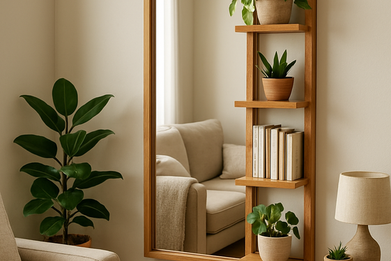 Mirrors with Built-In Shelves for Extra Storage illustration
