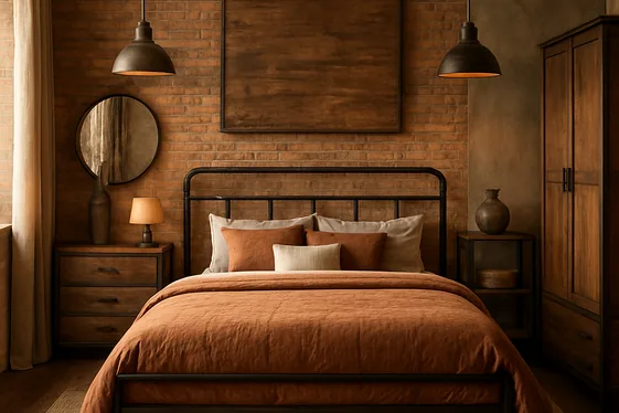 Mixing metal and wood for industrial rustic charm illustration