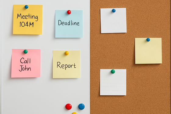 Incorporate a Whiteboard or Corkboard for Planning illustration