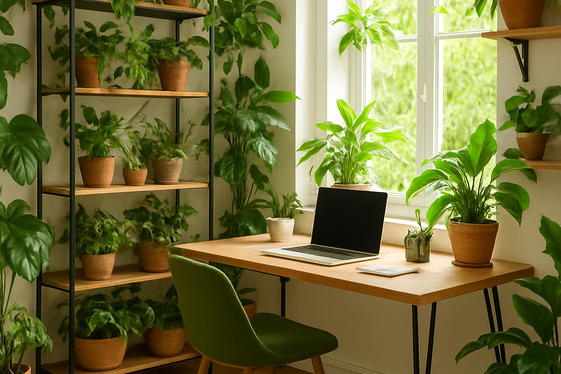 Add Indoor Plants for Freshness and Stress Relief illustration