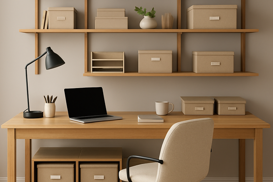 Organize with Stylish Storage Solutions illustration