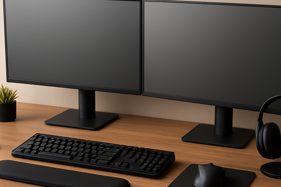 Set Up a Dual Monitor Workspace illustration