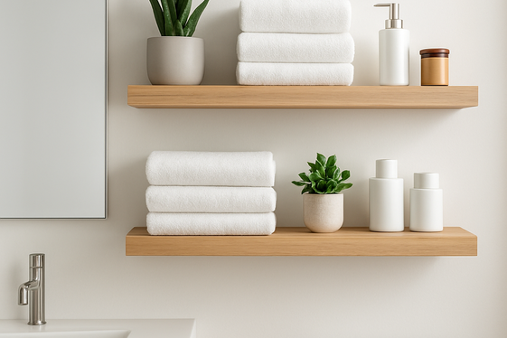 Maximize Vertical Space with Floating Shelves illustration