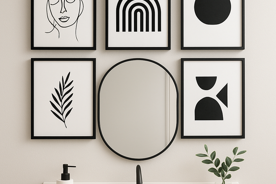 Create a DIY Artwork Gallery Wall illustration