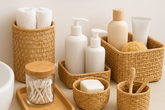 Organize with Baskets and Trays illustration