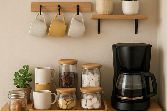 Set Up a Coffee and Tea Station for Daily Rituals illustration