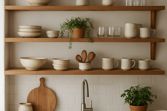 Install Open Shelving to Show Off Your Favorite Pieces illustration