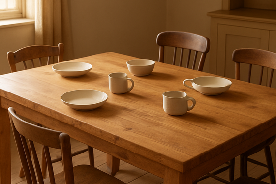 Invest in a Large, Handmade Wooden Table illustration