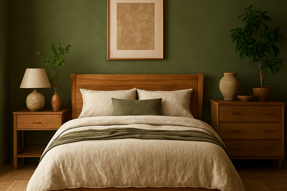 Combining Green with Wood for Earthy Appeal illustration