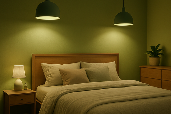 Using Green Lighting for a Cozy Glow illustration