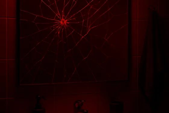 Faux Cracked Mirror Covers illustration