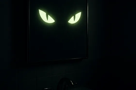 Creepy Eye Reflective Decals illustration