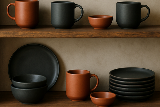 Introduce Black and Orange Kitchenware illustration
