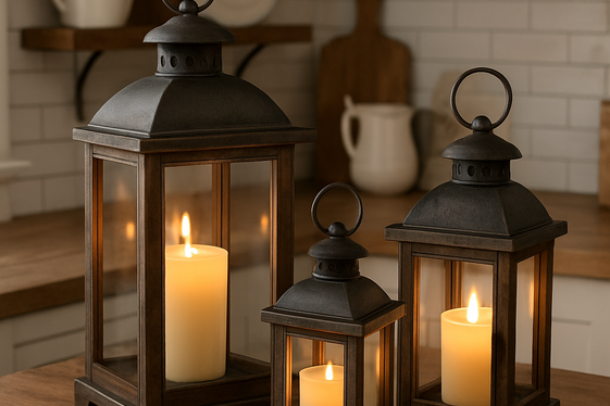 Incorporate Rustic Lanterns with Soft Lighting illustration
