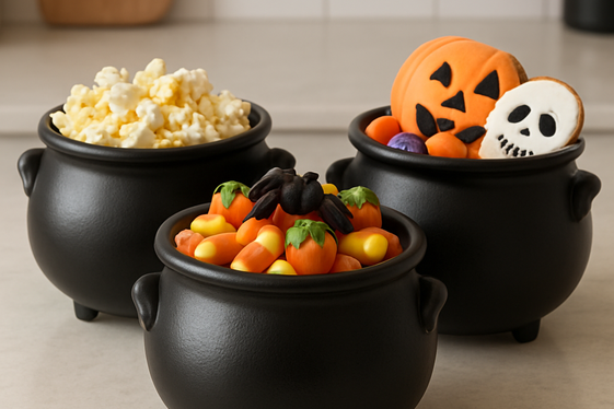 Decorative Cauldron Snack Bowls illustration