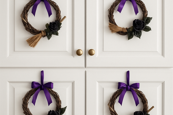 Witchy Wreaths for Kitchen Cabinets illustration