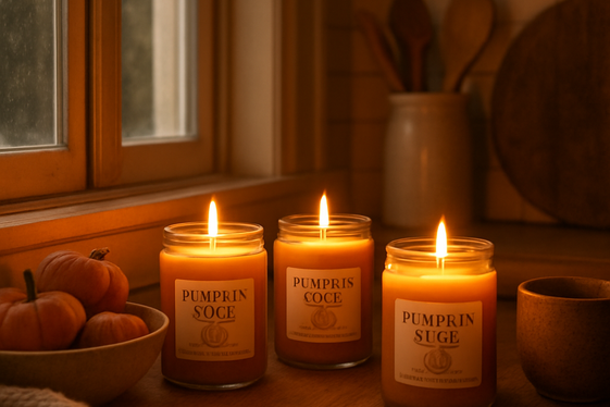 Pumpkin Spice Scented Candles to Set the Mood illustration