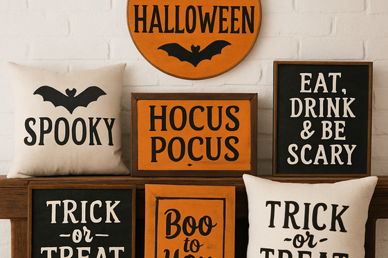 Personalized Halloween Decor with Family Flair illustration